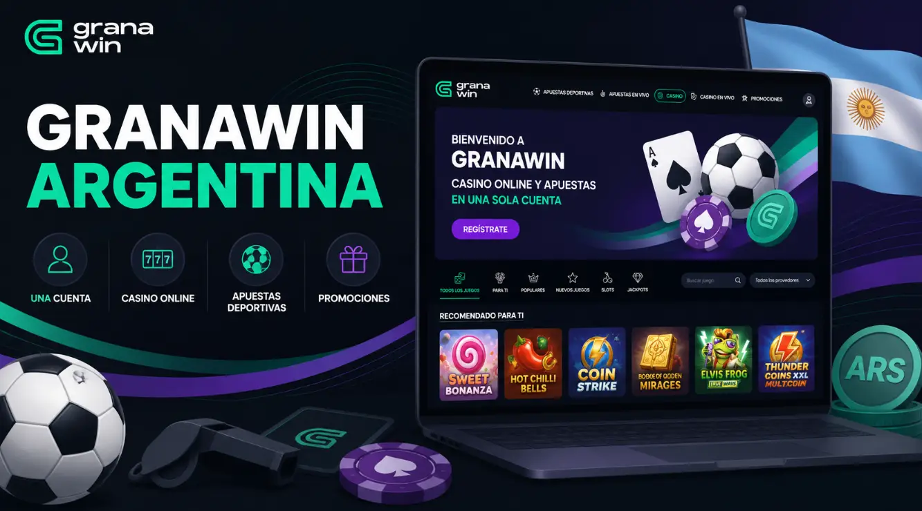 Granawin Casino en Argentina con Bono, Juegos y Apuestas Deportivas