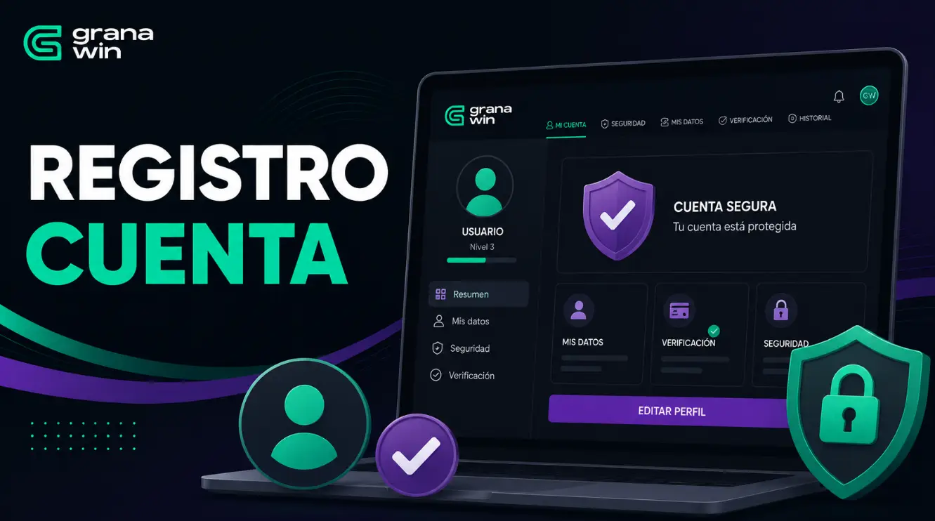 Registro y gestión de la cuenta desde Granawin.com